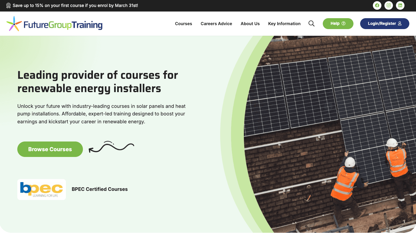 Future Training website